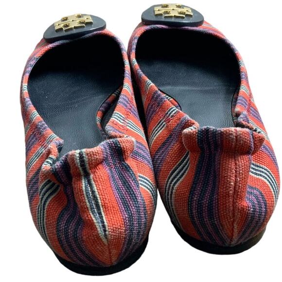 TORY BURCH Multicolor Striped Flats size 6.5 - Picture 4 of 7
